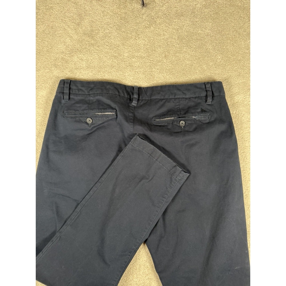 Untuckit Pants Mens Size 36x30 Navy Blue Chino Straight Stretch St. Clair Preppy